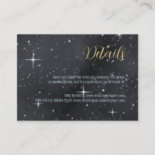 Starry Night Moon Phases Celestial Enclosure Card