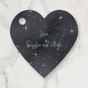 Starry Night Moon Phases Celestial Wedding Favour Tags