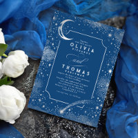 Starry Night Moon Shooting Star Celestial Wedding
