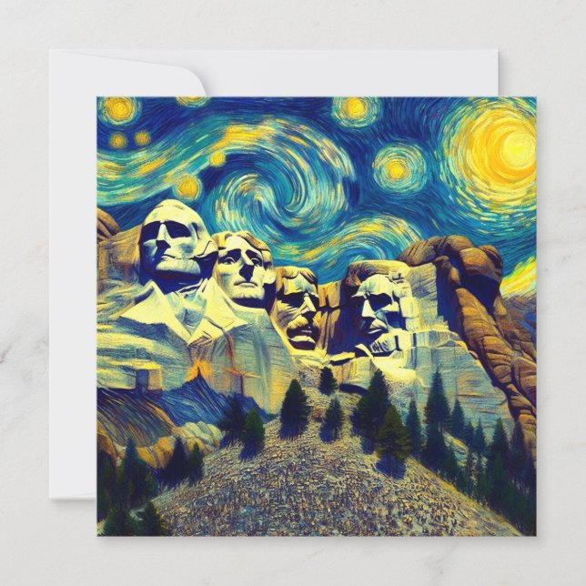 Starry Night Mt. Rushmore South Dakota (Front)
