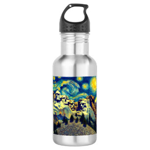 Starry Night Mt. Rushmore South Dakota 532 Ml Water Bottle