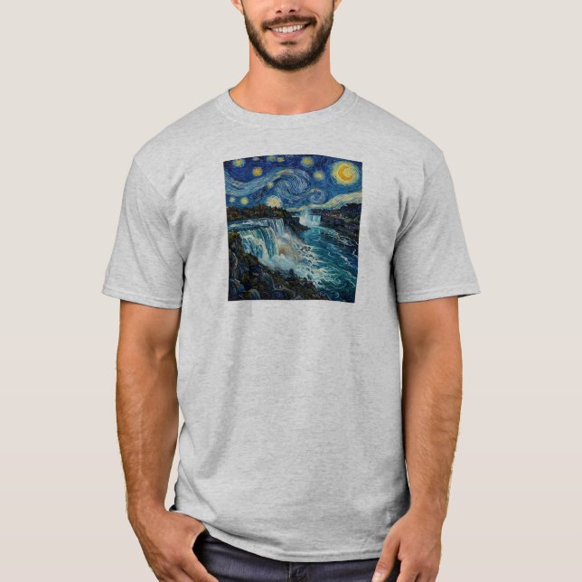 Starry Night Niagara Falls T-Shirt (Front)