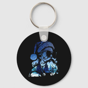 Starry Night North Pole Scenery Merry Christmas Sa Key Ring