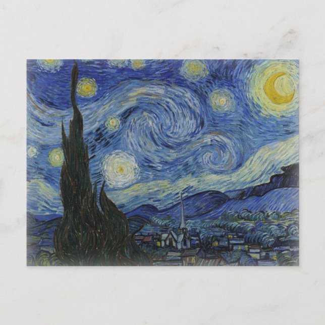 Starry night of van gogh postcard (Front)