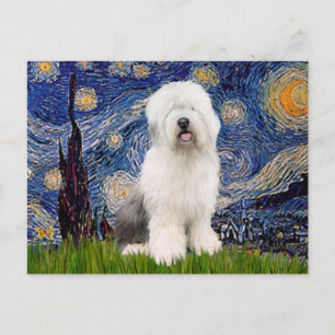 Starry Night - Old English #3 Postcard