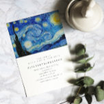 Starry Night Old painting wedding invitation<br><div class="desc">Starry Night Old painting wedding invitation</div>