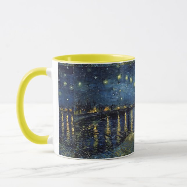 Starry Night on the Rhone Mug – Van Gogh Inspired  (Left)