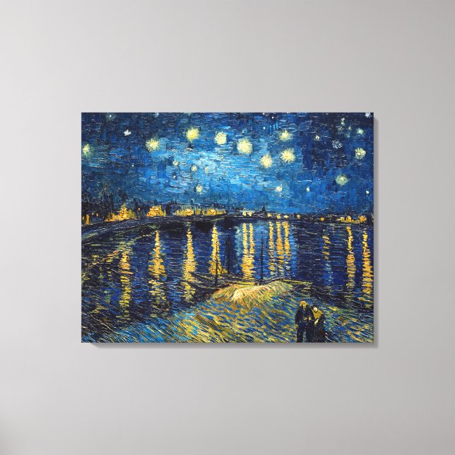 Starry Night on the Rhone | Van Gogh | Canvas Print (Front)