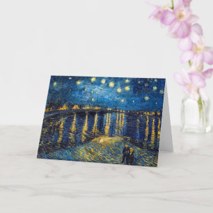 Starry Night on the Rhone Van Gogh Card