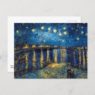 Starry Night on the Rhone Van Gogh Postcard