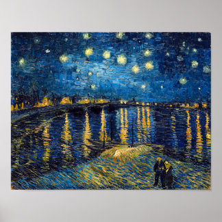 Starry Night on the Rhone | Van Gogh | Poster