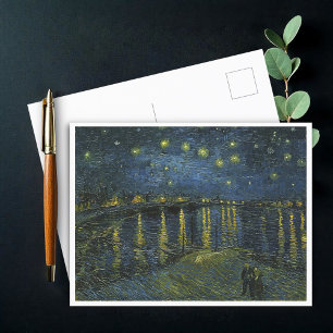Starry Night on the Rhone, Vincent van Gogh Art Postcard