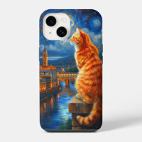 Starry Night Over Florence | Ginger Cat Art