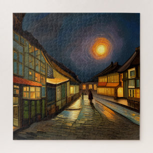 Starry Night Over My Village Jigsaw Puzzle