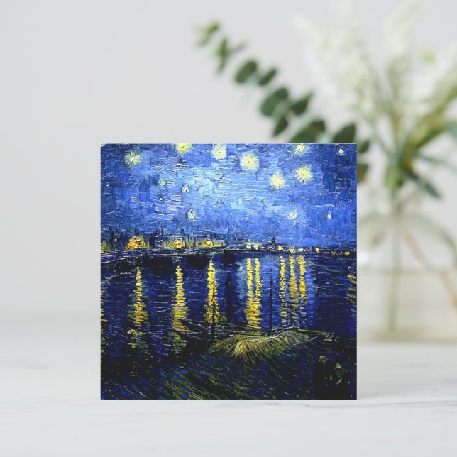 Starry Night over Rhone Card (Standing Front)