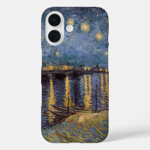 Starry Night Over Rhone River by Vincent Van Gogh iPhone 16 Case