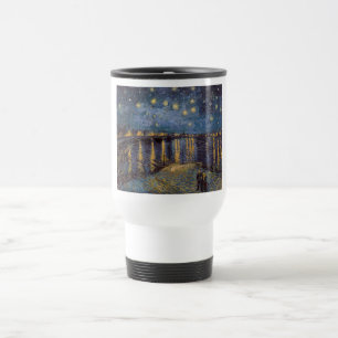 Starry Night Over Rhone River by Vincent Van Gogh Travel Mug