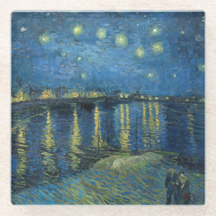 Starry Night Over the Rhone (1888) Vincent van Gog Glass Coaster