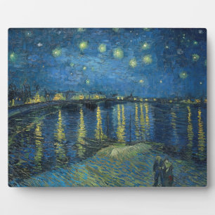 Starry Night Over the Rhone (1888) Vincent van Gog Plaque