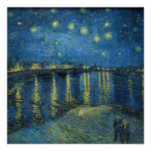Starry Night Over the Rhone (1888) Vincent van Gog Poster