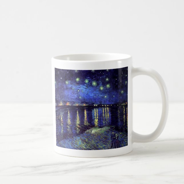 starry night over the rhone 1890 coffee mug (Right)