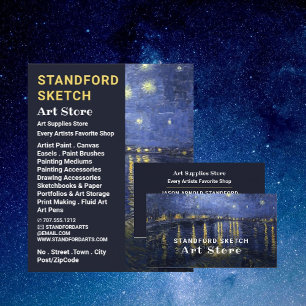 Starry Night Over The Rhone, Art Supplies Store Flyer