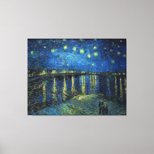 Starry Night over the Rhone by Van Gogh Canvas Print