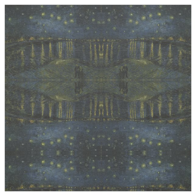 Starry Night Over the Rhone by Van Gogh Fabric (Swatch)