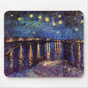 Starry night over the Rhone by Van Gogh Mouse Mat
