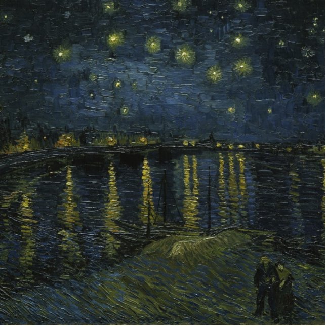 Starry Night Over the Rhone by Van Gogh Standing Photo Sculpture (Front)