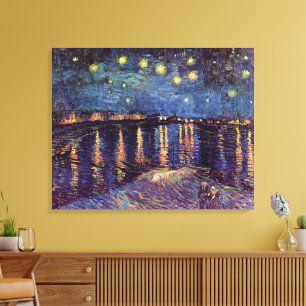 Starry Night Over the Rhone by Vincent van Gogh Canvas Print