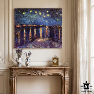 Starry Night Over the Rhone by Vincent van Gogh Canvas Print
