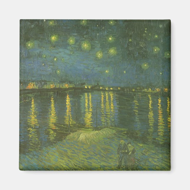 Starry Night Over the Rhone by Vincent van Gogh Magnet (Front)