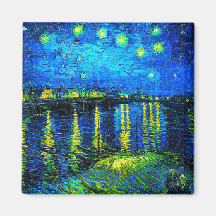 Starry Night Over the Rhone by Vincent Van Gogh Magnet