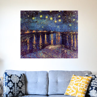 Starry Night Over the Rhone by Vincent van Gogh Poster