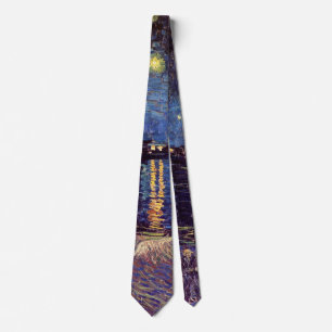 Starry Night Over the Rhone by Vincent van Gogh Tie