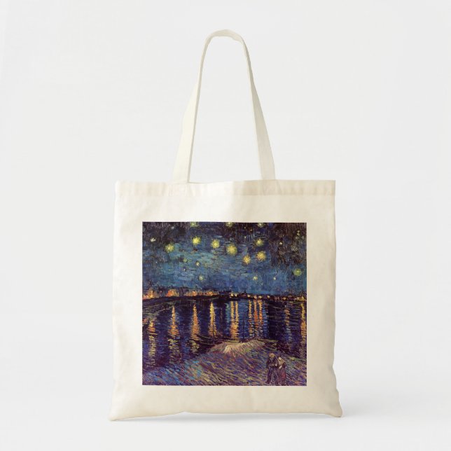 Starry Night Over the Rhone by Vincent van Gogh Tote Bag (Front)