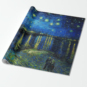 Starry Night Over the Rhone by Vincent Van Gogh Wrapping Paper