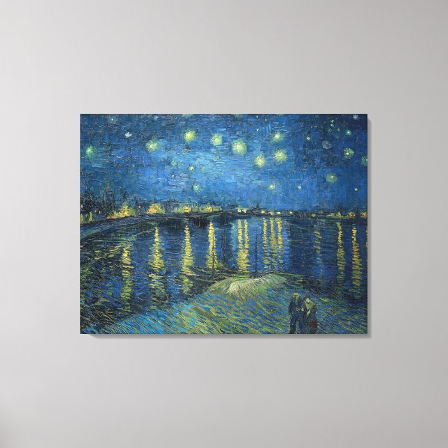 Starry Night Over the Rhone Canvas Print (Front)