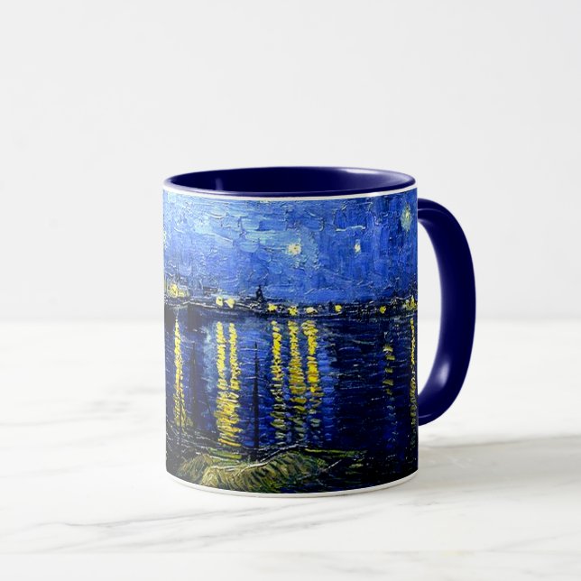 Starry Night over the Rhone, famous painting Mug (Front Right)