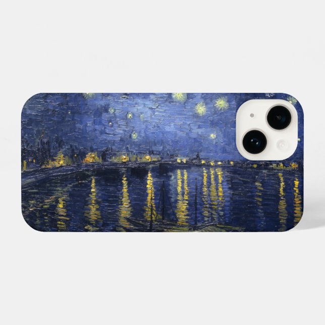 Starry Night Over the Rhone iPhone Case (Back Horizontal)