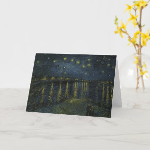 Starry Night Over the Rhône, oil painting Van Gogh Card