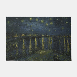 Starry Night Over the Rhône, oil painting Van Gogh Doormat