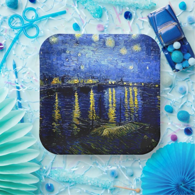 Starry Night over the Rhone, Paper Plate (Party)