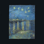 Starry Night Over the Rhone, Van Gogh, 1888 Fleece Blanket<br><div class="desc">Van Gogh - a celebration of the Masters of Art</div>