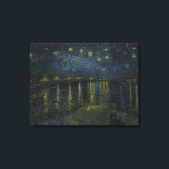 Starry Night Over the Rhone - Van Gogh Canvas Print<br><div class="desc">Starry Night Over the Rhone (September 1888) is one of Vincent van Gogh's paintings of Arles at night; it was painted at a spot on the river bank that was only a minute or two's walk from the Yellow House on the Place Lamartine which Van Gogh was renting at the...</div>