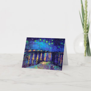 Starry Night Over the Rhone Van Gogh Fine Art Card