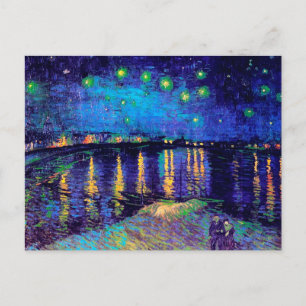 Starry Night Over the Rhone Van Gogh Fine Art Postcard