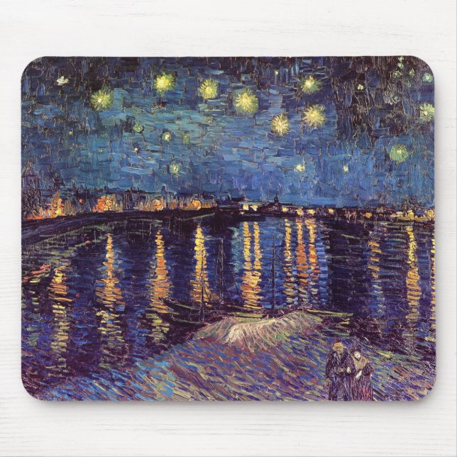 Starry Night Over the Rhone - Van Gogh Mouse Mat (Front)