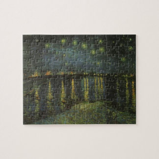 Starry Night Over the Rhone Van Gogh Painting Art Jigsaw Puzzle